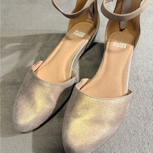 Eileen Fisher Women's Shimmering Gold Flats